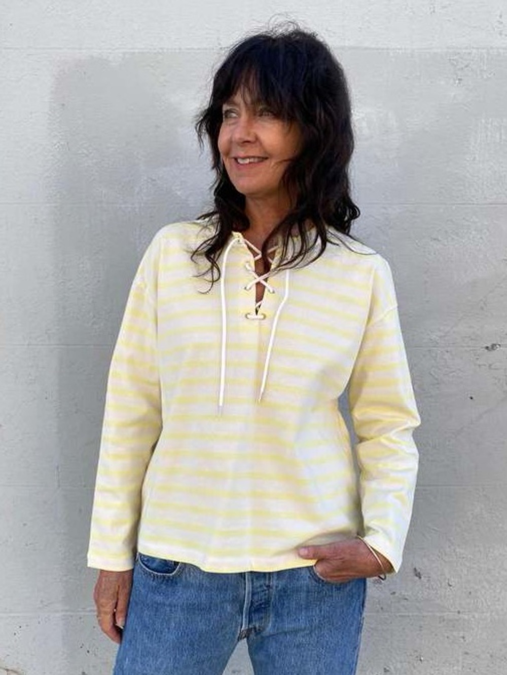 🇫🇷 Des Petits Hauts Ginto Striped Long Sleeve. Size Small